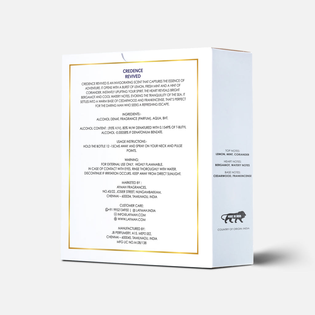 CREDENCE REVIVED 100 ML