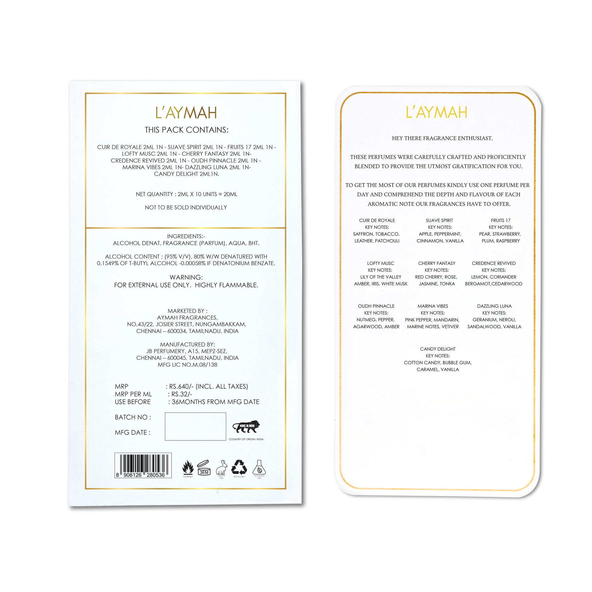 DISCOVERY SET - 10 X 2 ML